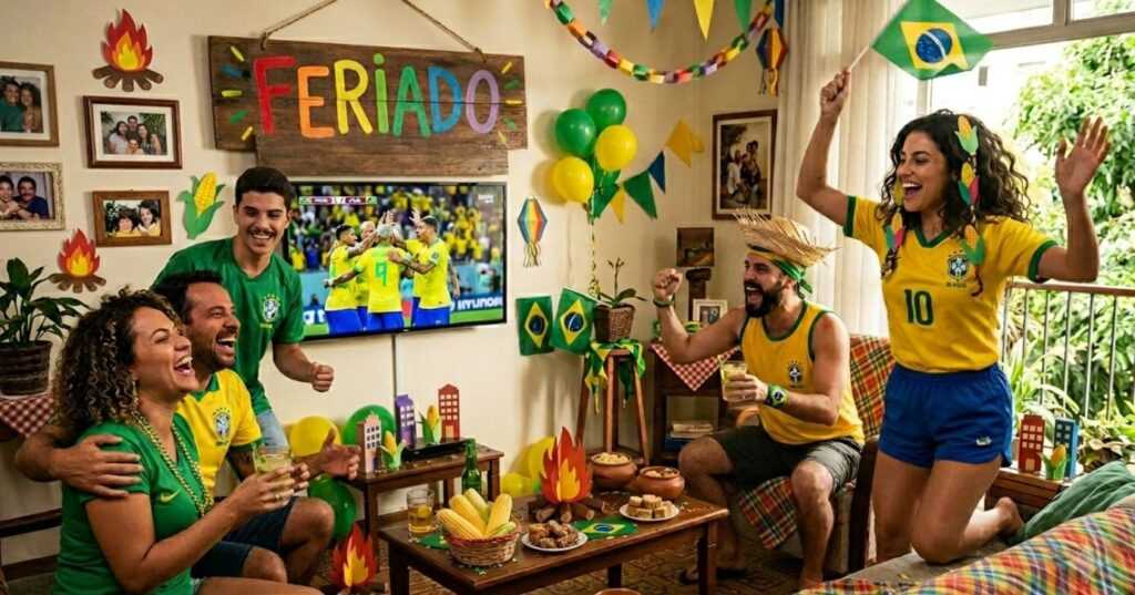 São João: 5 capitais têm feriado confirmado em pleno jogo do Brasil na Copa quarta (24) sao-joao:-5-capitais-tem-feriado-confirmado-em-pleno-jogo-do-brasil-na-copa-quarta-(24)